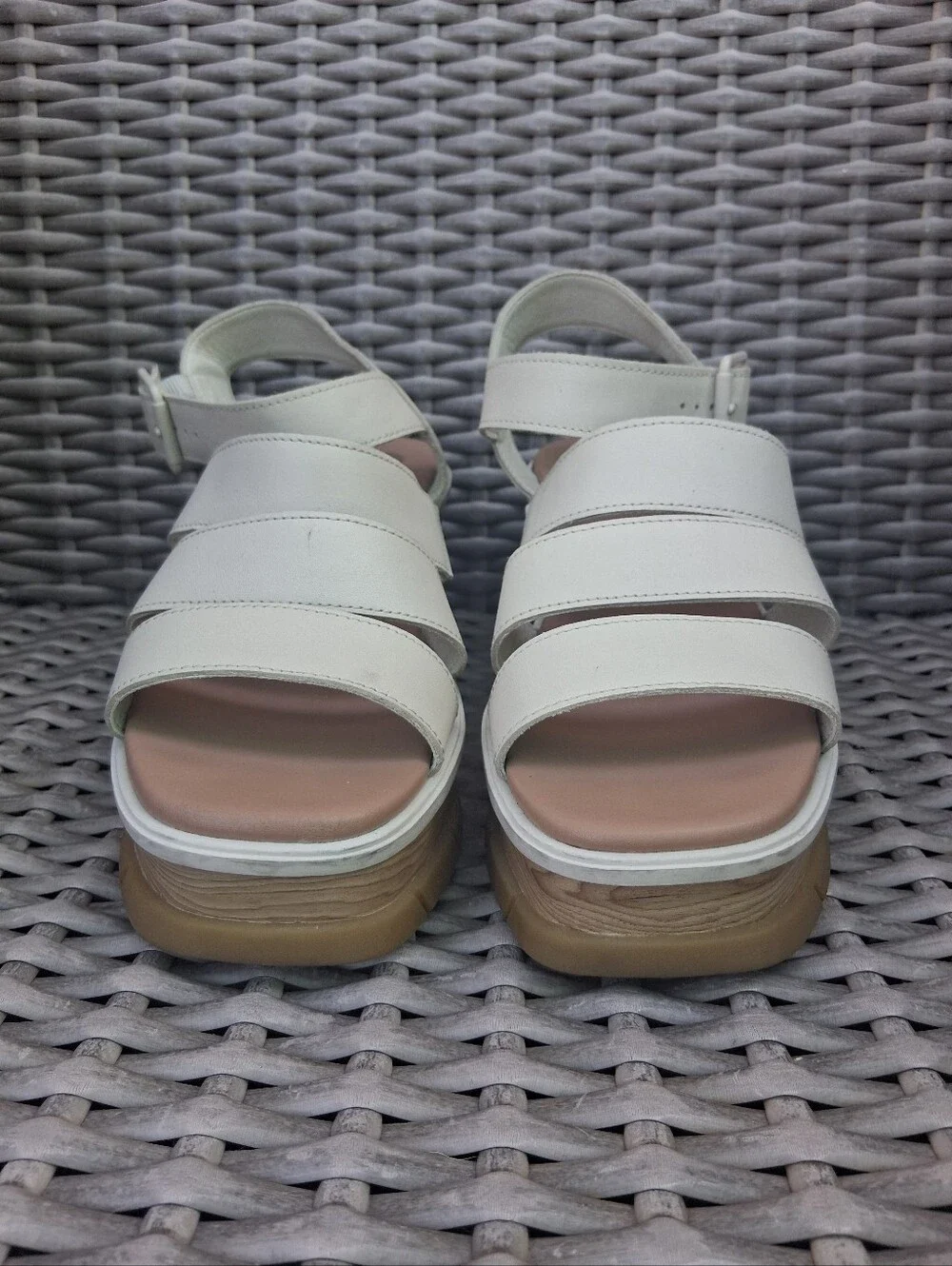 Sorel Cream Strappy Wedge Sandals - Comfort Platform